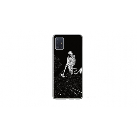 Husa personalizata tip carcasa HQPrint pentru Samsung Galaxy A51, model Vacuum of Space, multicolor, S1D1M0007