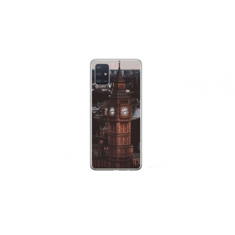 Husa personalizata tip carcasa HQPrint pentru Samsung Galaxy A51, model Big Ben 2, multicolor, S1D1M0014