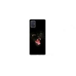 Husa personalizata tip carcasa HQPrint pentru Samsung Galaxy A51, model Black Cat 2, multicolor, S1D1M0016