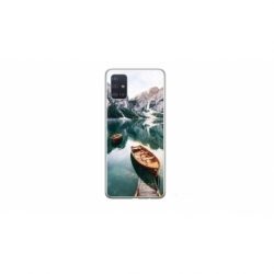 Husa personalizata tip carcasa HQPrint pentru Samsung Galaxy A51, model Boats, multicolor, S1D1M0024