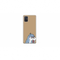 Husa personalizata tip carcasa HQPrint pentru Samsung Galaxy A51, model Tired Bunny, multicolor, S1D1M0027
