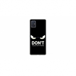 Husa personalizata tip carcasa HQPrint pentru Samsung Galaxy A51, model Dont touch my phone 1, multicolor, S1D1M0035
