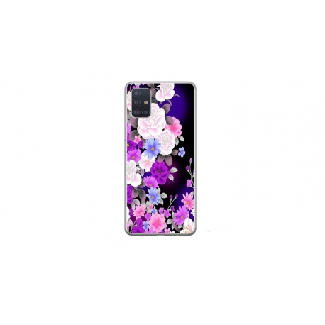 Husa personalizata tip carcasa HQPrint pentru Samsung Galaxy A51, model Flowers 3, multicolor, S1D1M0039