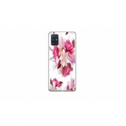 Husa personalizata tip carcasa HQPrint pentru Samsung Galaxy A51, model Flowers 4, multicolor, S1D1M0040