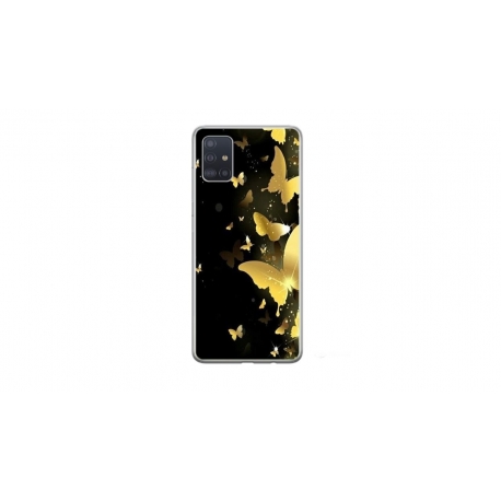 Husa personalizata tip carcasa HQPrint pentru Samsung Galaxy A51, model Butterfly 6, multicolor, S1D1M0045