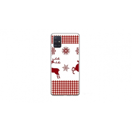 Husa personalizata tip carcasa HQPrint pentru Samsung Galaxy A51, model Reindeer 1, multicolor, S1D1M0051