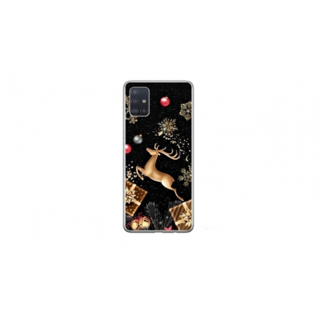 Husa personalizata tip carcasa HQPrint pentru Samsung Galaxy A51, model Reindeer 2, multicolor, S1D1M0052