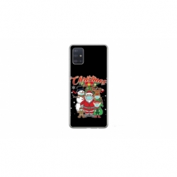 Husa personalizata tip carcasa HQPrint pentru Samsung Galaxy A51, model Covid Christmas, multicolor, S1D1M0054