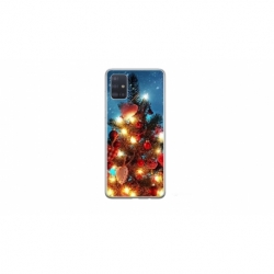 Husa personalizata tip carcasa HQPrint pentru Samsung Galaxy A51, model Christmas Tree 2, multicolor, S1D1M0058