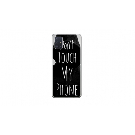 Husa personalizata tip carcasa HQPrint pentru Samsung Galaxy A51, model Dont touch my phone 2, multicolor, S1D1M0065