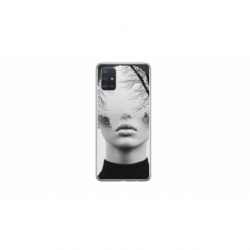 Husa personalizata tip carcasa HQPrint pentru Samsung Galaxy A51, model Abstract Lady, multicolor, S1D1M0066