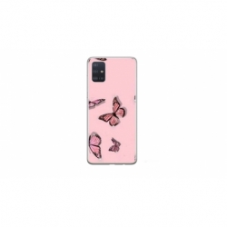 Husa personalizata tip carcasa HQPrint pentru Samsung Galaxy A51, model Butterfly 7, multicolor, S1D1M0076