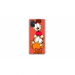 Husa personalizata tip carcasa HQPrint pentru Samsung Galaxy A51, model Garfield, multicolor, S1D1M0085