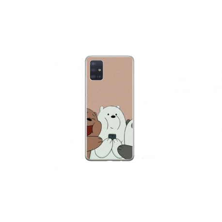 Husa personalizata tip carcasa HQPrint pentru Samsung Galaxy A51, model Bears 2, multicolor, S1D1M0089