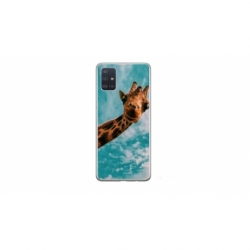Husa personalizata tip carcasa HQPrint pentru Samsung Galaxy A51, model Giraffe 2, multicolor, S1D1M0096