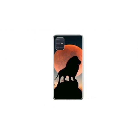 Husa personalizata tip carcasa HQPrint pentru Samsung Galaxy A51, model Lion 1, multicolor, S1D1M0110