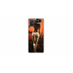Husa personalizata tip carcasa HQPrint pentru Samsung Galaxy A51, model Sexy Lady, multicolor, S1D1M0113