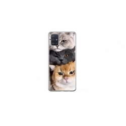 Husa personalizata tip carcasa HQPrint pentru Samsung Galaxy A51, model Cats, multicolor, S1D1M0116