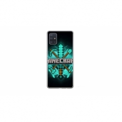 Husa personalizata tip carcasa HQPrint pentru Samsung Galaxy A51, model Minecraft 2, multicolor, S1D1M0126