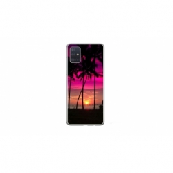 Husa personalizata tip carcasa HQPrint pentru Samsung Galaxy A51, model Beach View 1, multicolor, S1D1M0136
