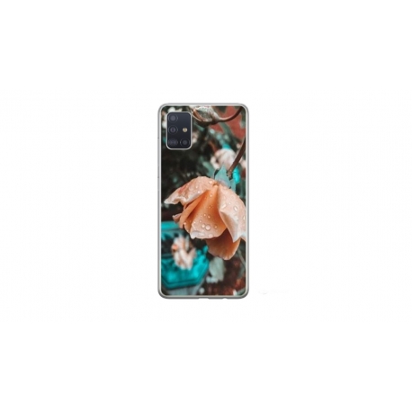 Husa personalizata tip carcasa HQPrint pentru Samsung Galaxy A51, model Flowers 10, multicolor, S1D1M0149