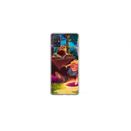 Husa personalizata tip carcasa HQPrint pentru Samsung Galaxy A51, model Tangled, multicolor, S1D1M0150