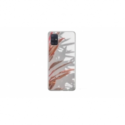 Husa personalizata tip carcasa HQPrint pentru Samsung Galaxy A51, model Leaf Design 4, multicolor, S1D1M0155