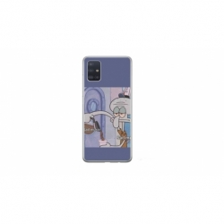 Husa personalizata tip carcasa HQPrint pentru Samsung Galaxy A51, model Squidward 1, multicolor, S1D1M0161