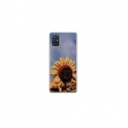 Husa personalizata tip carcasa HQPrint pentru Samsung Galaxy A51, model Sunflower 1, multicolor, S1D1M0193
