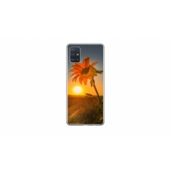 Husa personalizata tip carcasa HQPrint pentru Samsung Galaxy A51, model Sunflower 2, multicolor, S1D1M0194