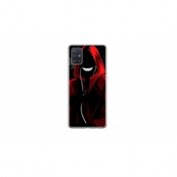 Husa personalizata tip carcasa HQPrint pentru Samsung Galaxy A51, model Evil Hoodie Man, multicolor, S1D1M0197