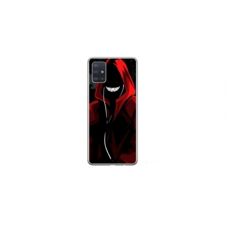 Husa personalizata tip carcasa HQPrint pentru Samsung Galaxy A51, model Evil Hoodie Man, multicolor, S1D1M0197