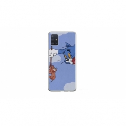Husa personalizata tip carcasa HQPrint pentru Samsung Galaxy A51, model Tom and Jerry 1, multicolor, S1D1M0203