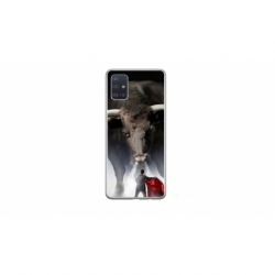 Husa personalizata tip carcasa HQPrint pentru Samsung Galaxy A51, model Bull, multicolor, S1D1M0205