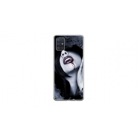 Husa personalizata tip carcasa HQPrint pentru Samsung Galaxy A51, model Vampire, multicolor, S1D1M0210