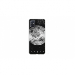 Husa personalizata tip carcasa HQPrint pentru Samsung Galaxy A51, model Moon, multicolor, S1D1M0212