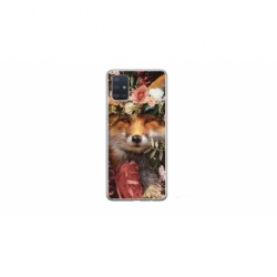 Husa personalizata tip carcasa HQPrint pentru Samsung Galaxy A51, model Fox, multicolor, S1D1M0213