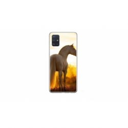 Husa personalizata tip carcasa HQPrint pentru Samsung Galaxy A51, model Horse 2, multicolor, S1D1M0218