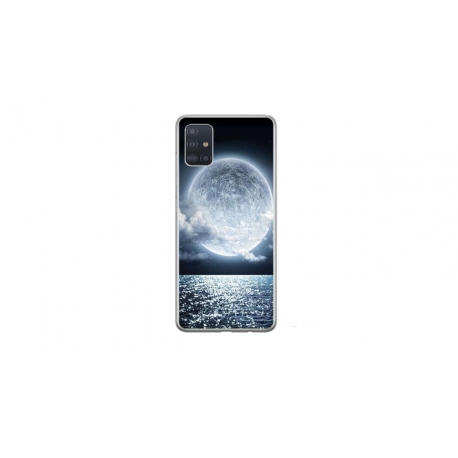 Husa personalizata tip carcasa HQPrint pentru Samsung Galaxy A51, model Moon Sky, multicolor, S1D1M0228