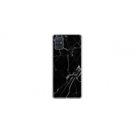 Husa personalizata tip carcasa HQPrint pentru Samsung Galaxy A51, model Black Marble, multicolor, S1D1M0229
