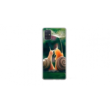Husa personalizata tip carcasa HQPrint pentru Samsung Galaxy A51, model Snail, multicolor, S1D1M0231