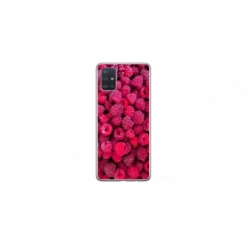 Husa personalizata tip carcasa HQPrint pentru Samsung Galaxy A51, model Zmeura, multicolor, S1D1M0234