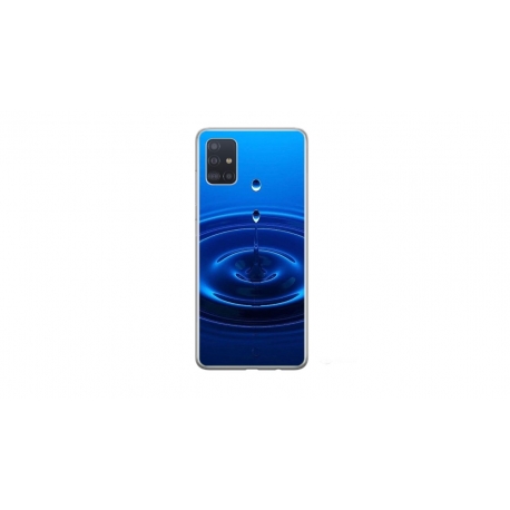 Husa personalizata tip carcasa HQPrint pentru Samsung Galaxy A51, model Picatura, multicolor, S1D1M0240