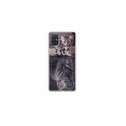 Husa personalizata tip carcasa HQPrint pentru Samsung Galaxy A51, model Tiger, multicolor, S1D1M0242