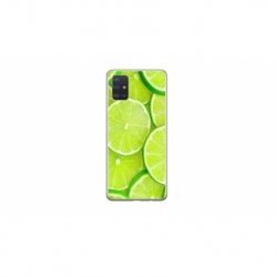 Husa personalizata tip carcasa HQPrint pentru Samsung Galaxy A51, model Lime, multicolor, S1D1M0253