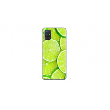 Husa personalizata tip carcasa HQPrint pentru Samsung Galaxy A51, model Lime, multicolor, S1D1M0253
