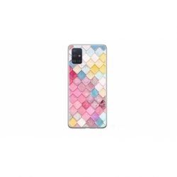 Husa personalizata tip carcasa HQPrint pentru Samsung Galaxy A51, model Color Scales, multicolor, S1D1M0258