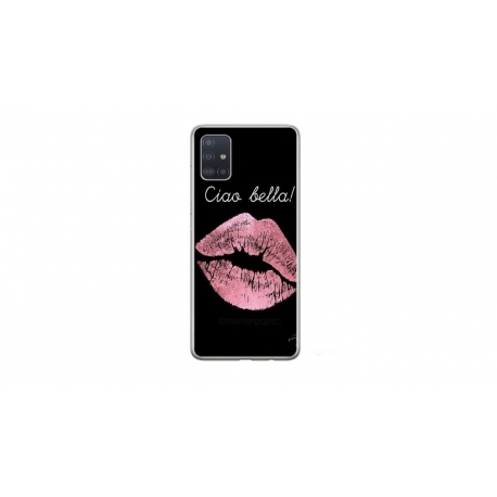 Husa personalizata tip carcasa HQPrint pentru Samsung Galaxy A51, model Ciao Bella, multicolor, S1D1M0261