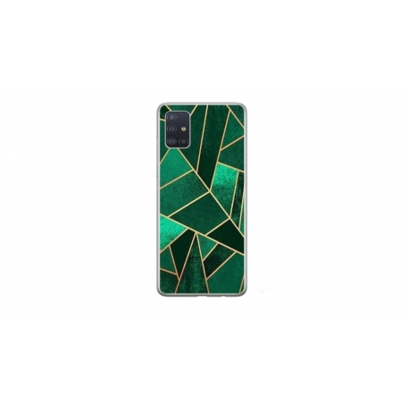 Husa personalizata tip carcasa HQPrint pentru Samsung Galaxy A51, model Emerald, multicolor, S1D1M0287