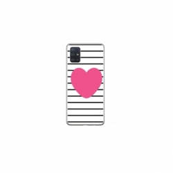 Husa personalizata tip carcasa HQPrint pentru Samsung Galaxy A51, model Heart, multicolor, S1D1M0291